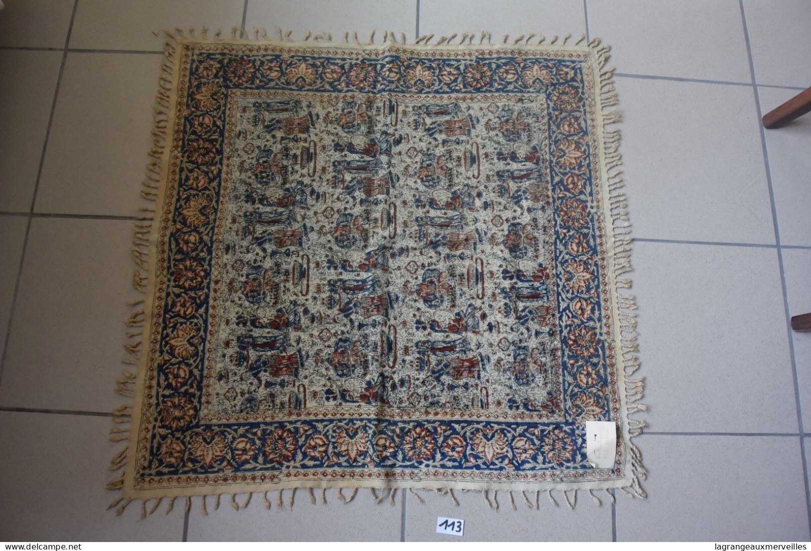 C113 Authentique Tapis 80/80 Moyen Orient A Dentelles - Kalauka - Teppiche & Wandteppiche