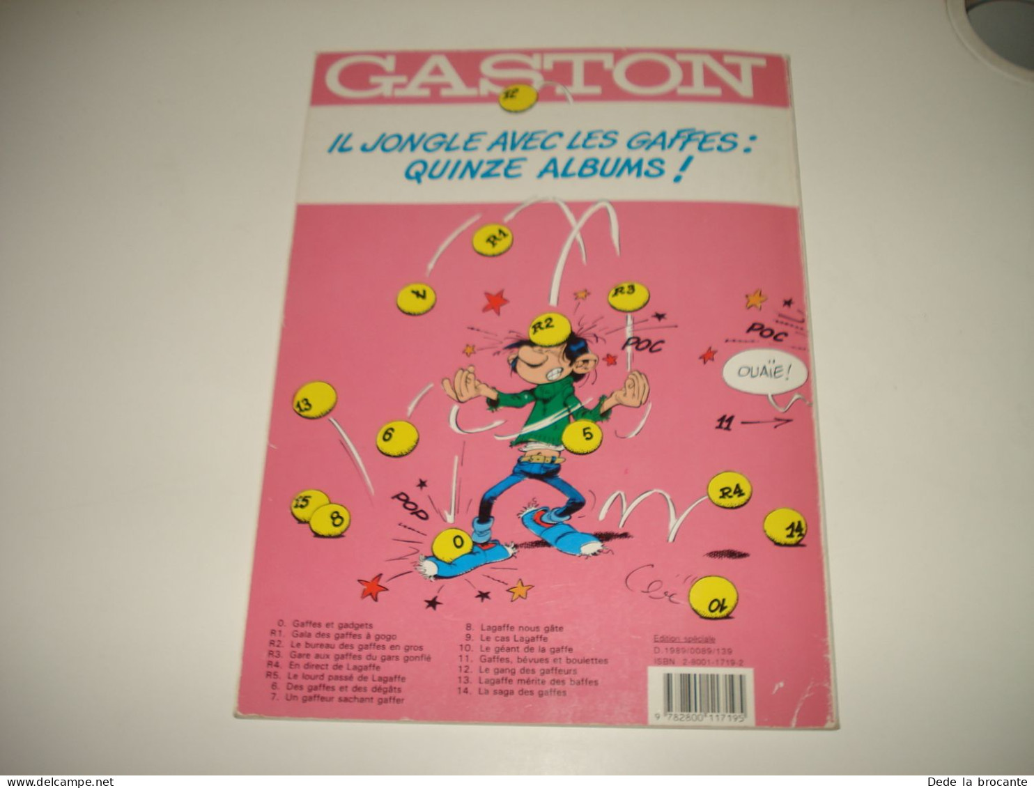 C53 / Gaston 12 " Le gang des gaffeurs " - Franquin - Ed.  spéciale 1989 - TTBE