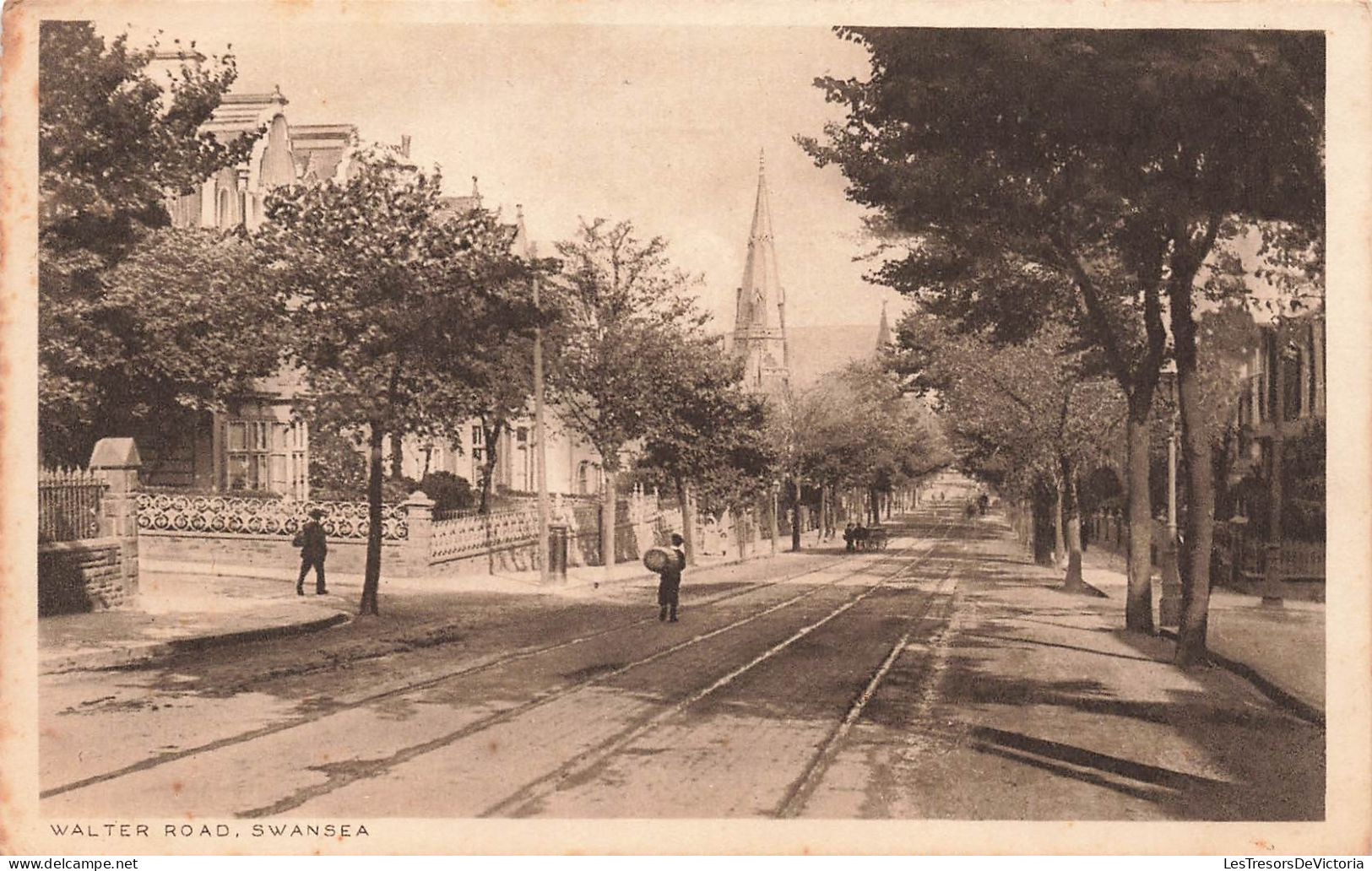 ROYAUME UNI - Glamorgan - Swansea - Walter Road - Carte Postale Ancienne - Glamorgan