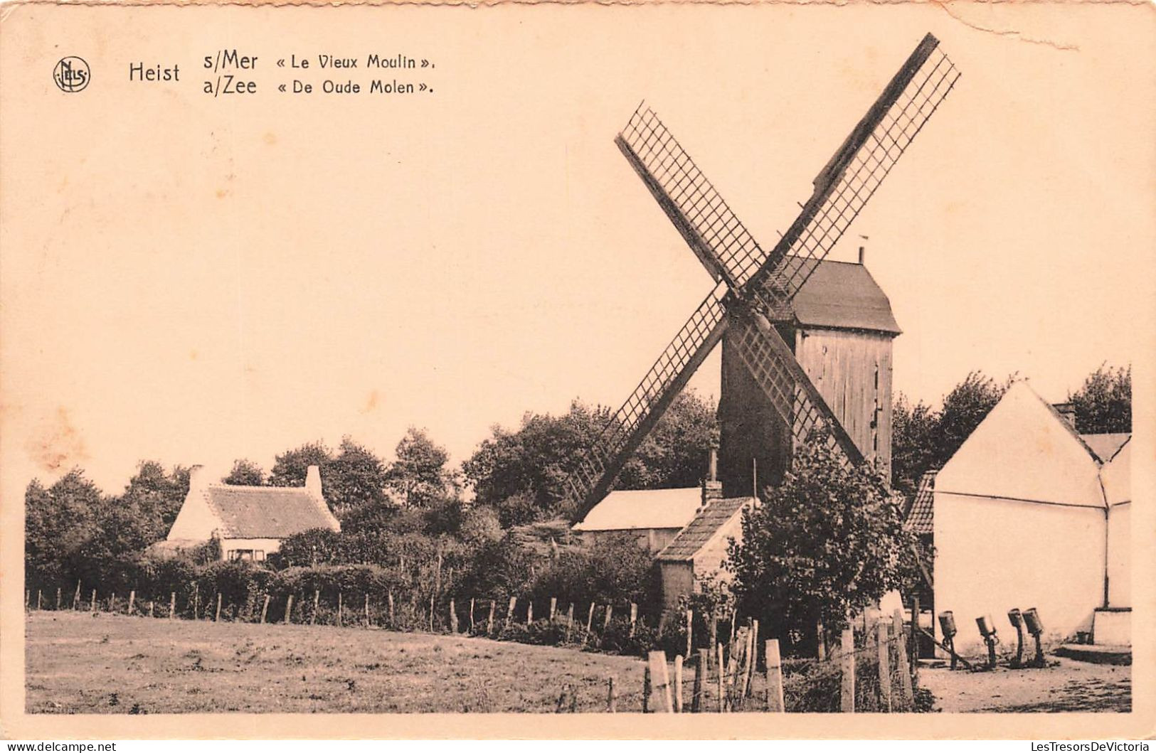 BELGIQUE - Heist-sur-Mer - Le Vieux Moulin - Carte Postale Ancienne - Heist