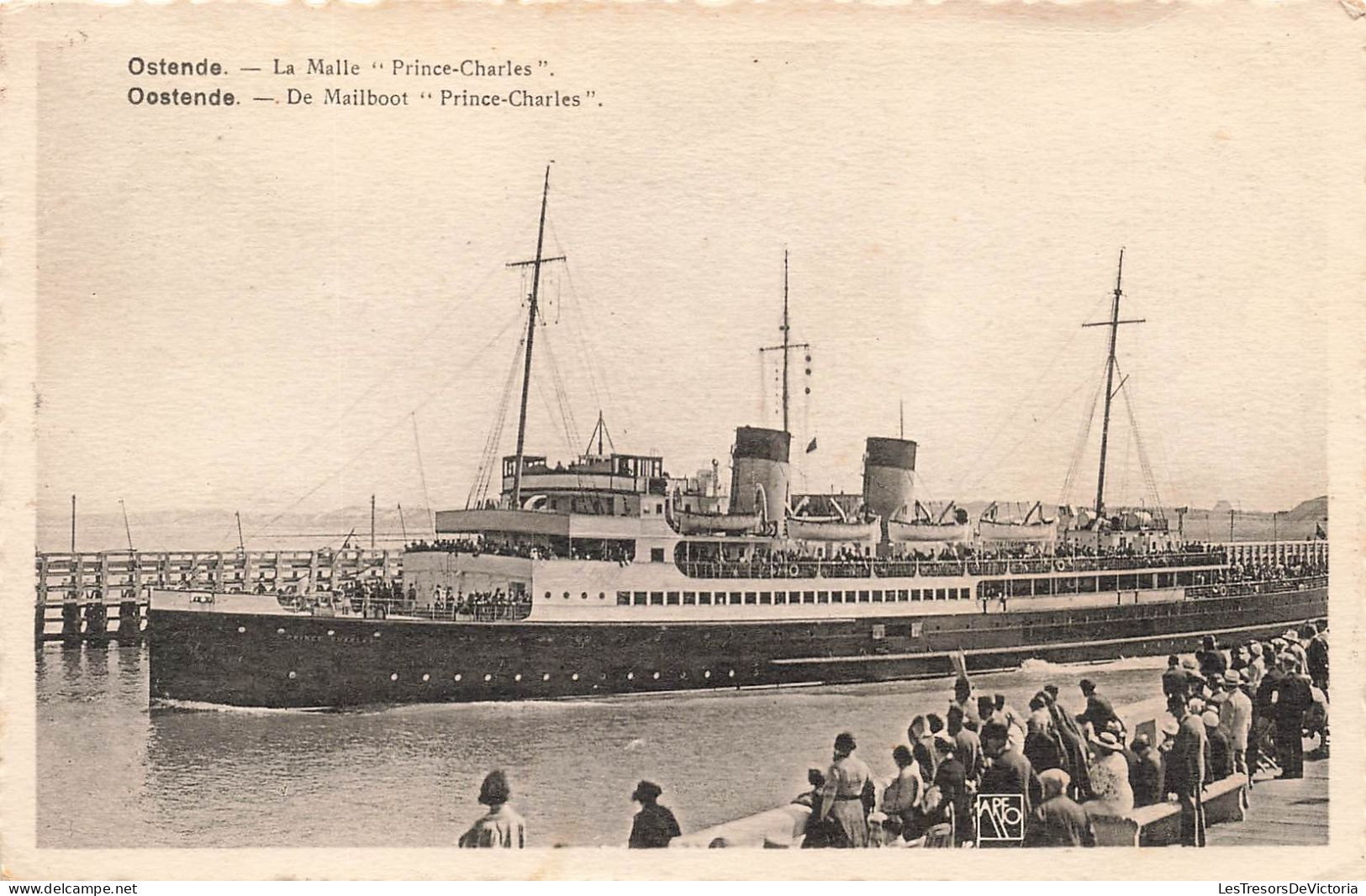 BELGIQUE - Ostende - La Malle " Prince-Charles" - Carte Postale Ancienne - Oostende