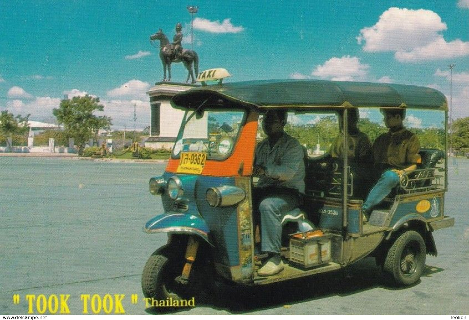 THAILAND Tuk-Tuk Took-Took Taxi Postcard Three Wheeled Taxi - Taxis & Droschken