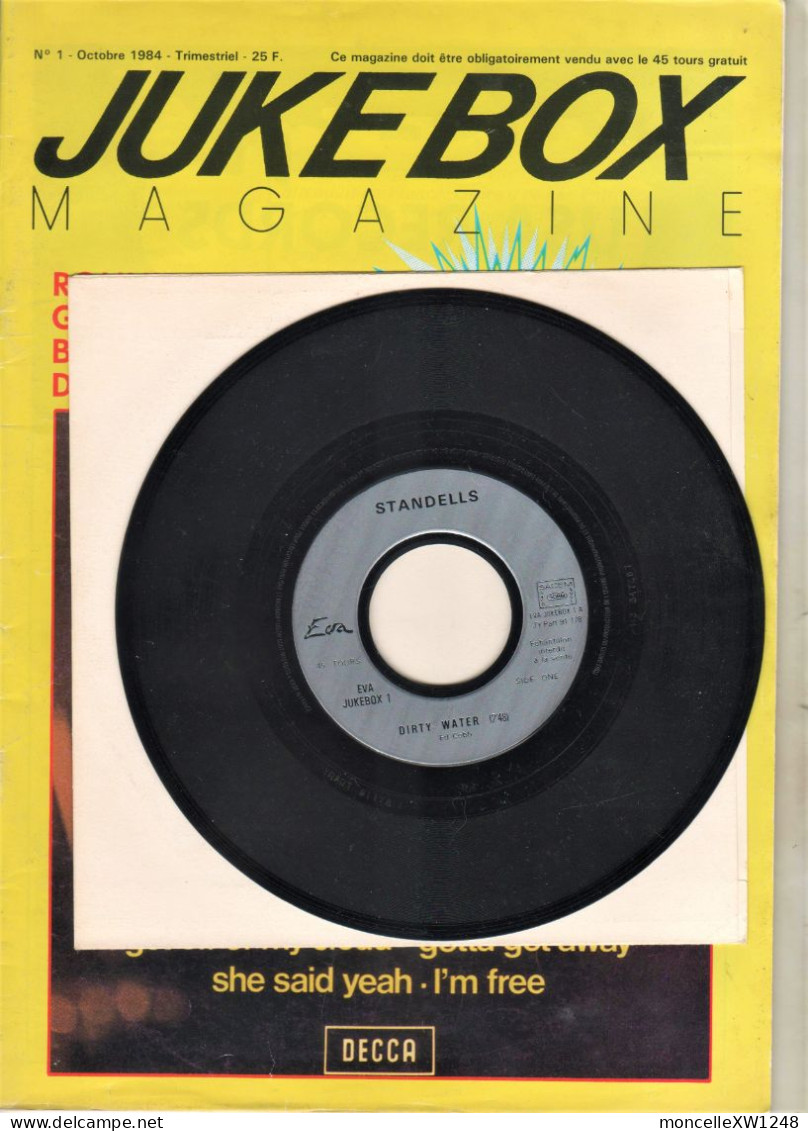 Juke Box Magazine - Très Rare N°1 Complet Avec Vinyl - Música