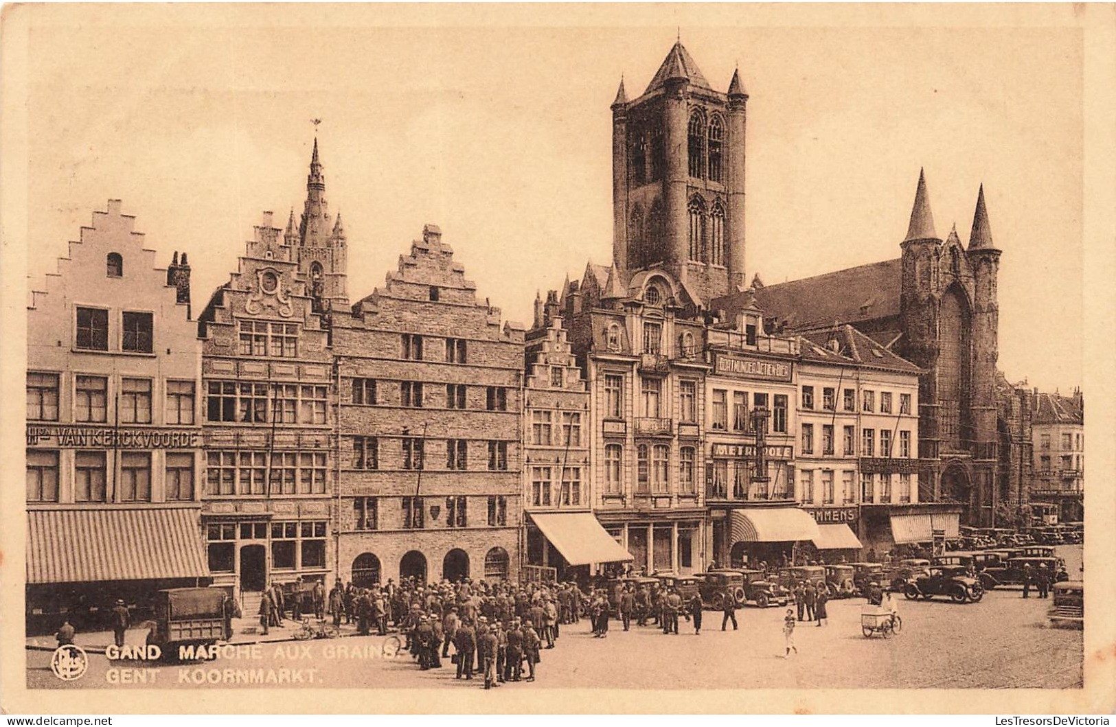 BELGIQUE - Gent - Marché Aux Grains - Animé - Carte Postale Ancienne - Gent