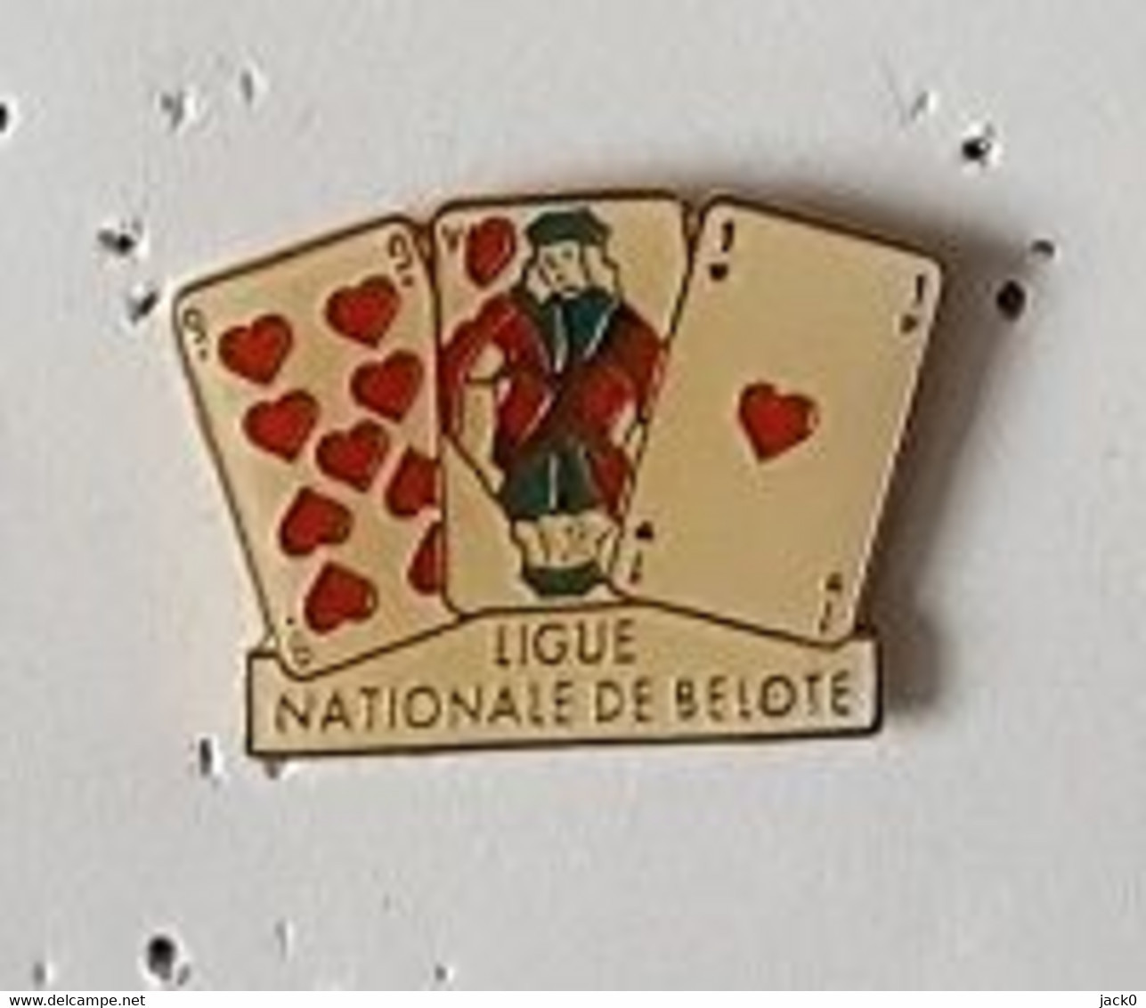 Pin' S  Jeux  De  Cartes, LIGUE  NATIONALE  DE  BELOTE - Juegos