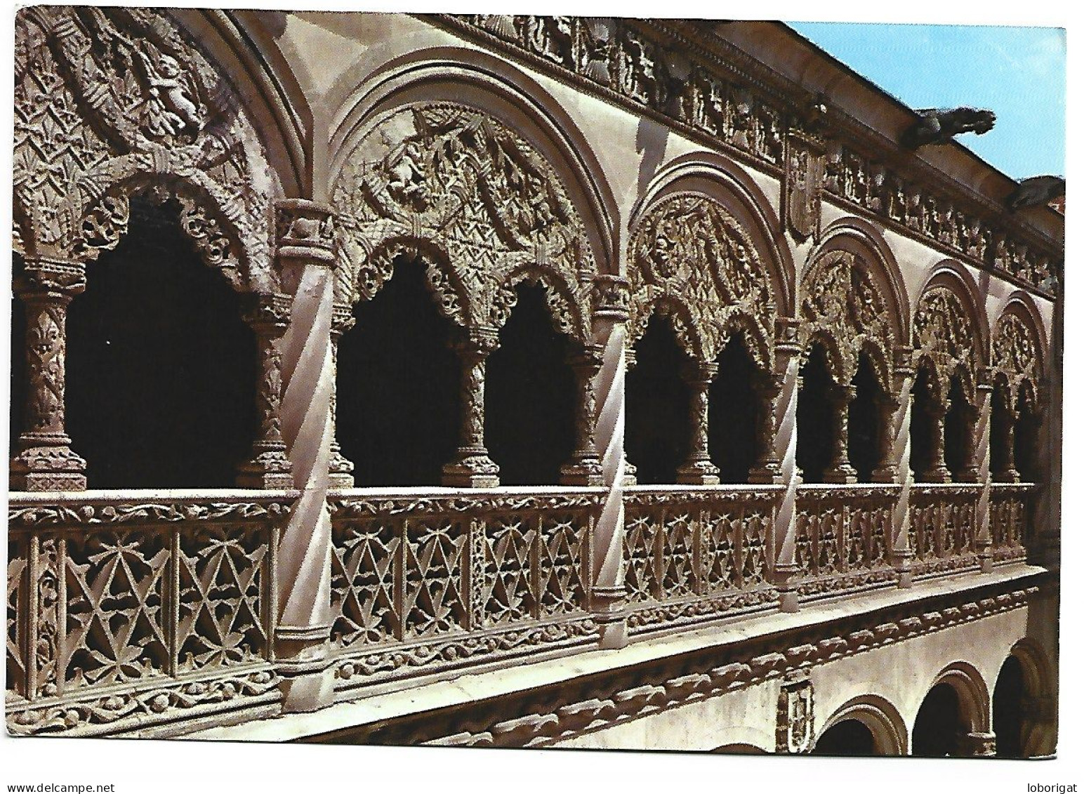 MUSEO NACIONAL DE ESCULTURA, COLEGIO DE SAN GREGORIO. DETALLE DEL PATIO.- VALLADOLID.- ( ESPAÑA ) - Valladolid