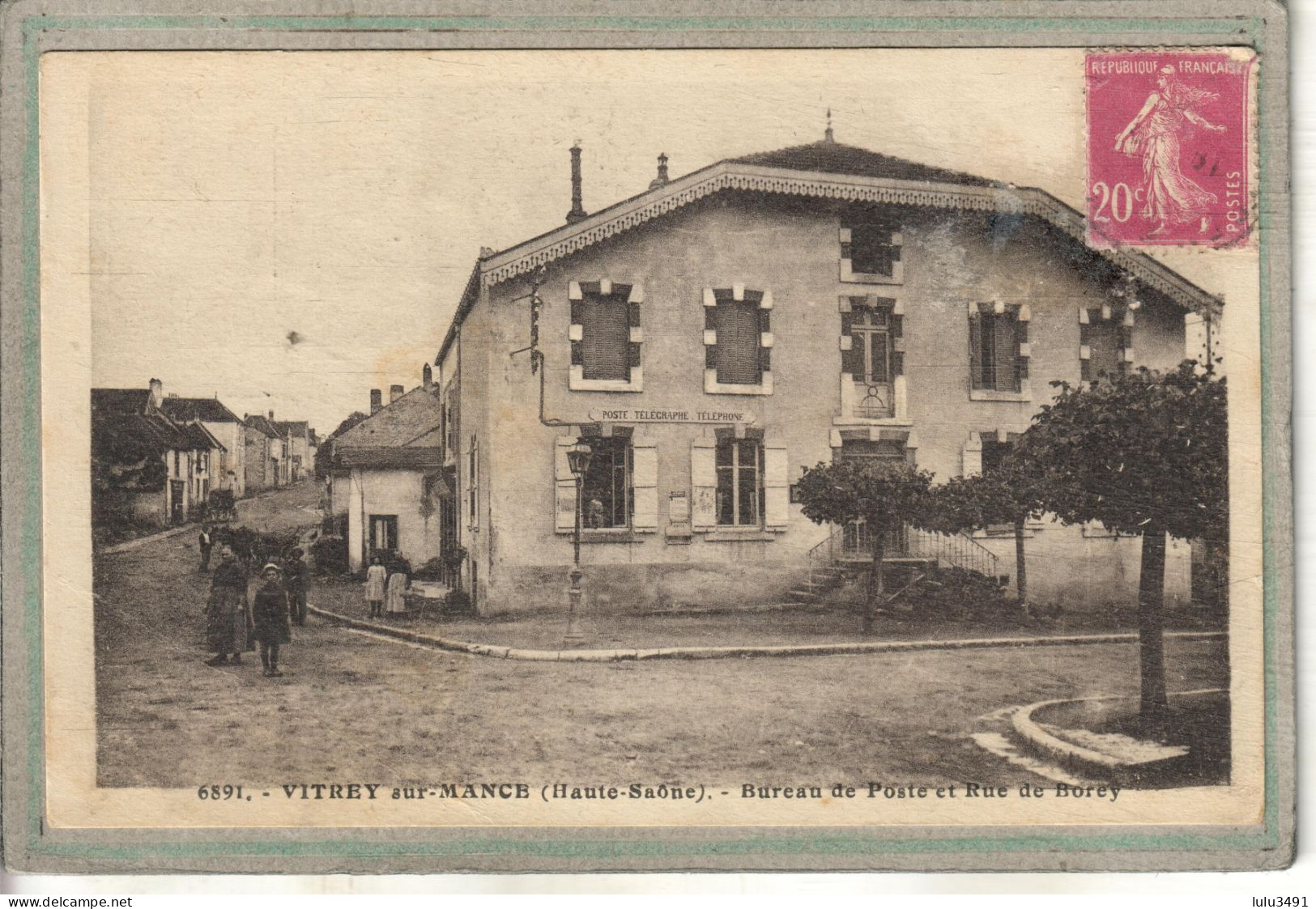 CPA - VITREY-sur-MANCE (70) - Aspect Du Bureau De Poste Au Coin De La Rue De Borey Dans Les Années 20 / 30 - Vitrey-sur-Mance