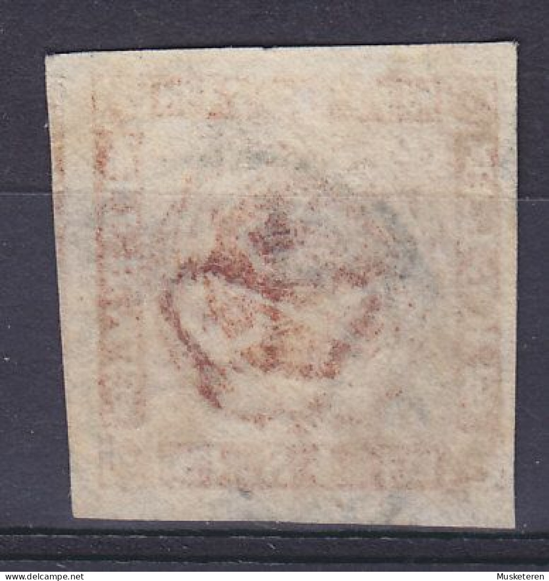 Denmark 1858 Mi. 7a, 4 Skilling Kroninsignien Im Lorbeerkranz Deluxe Broad Margins !! (2 Scans) - Used Stamps