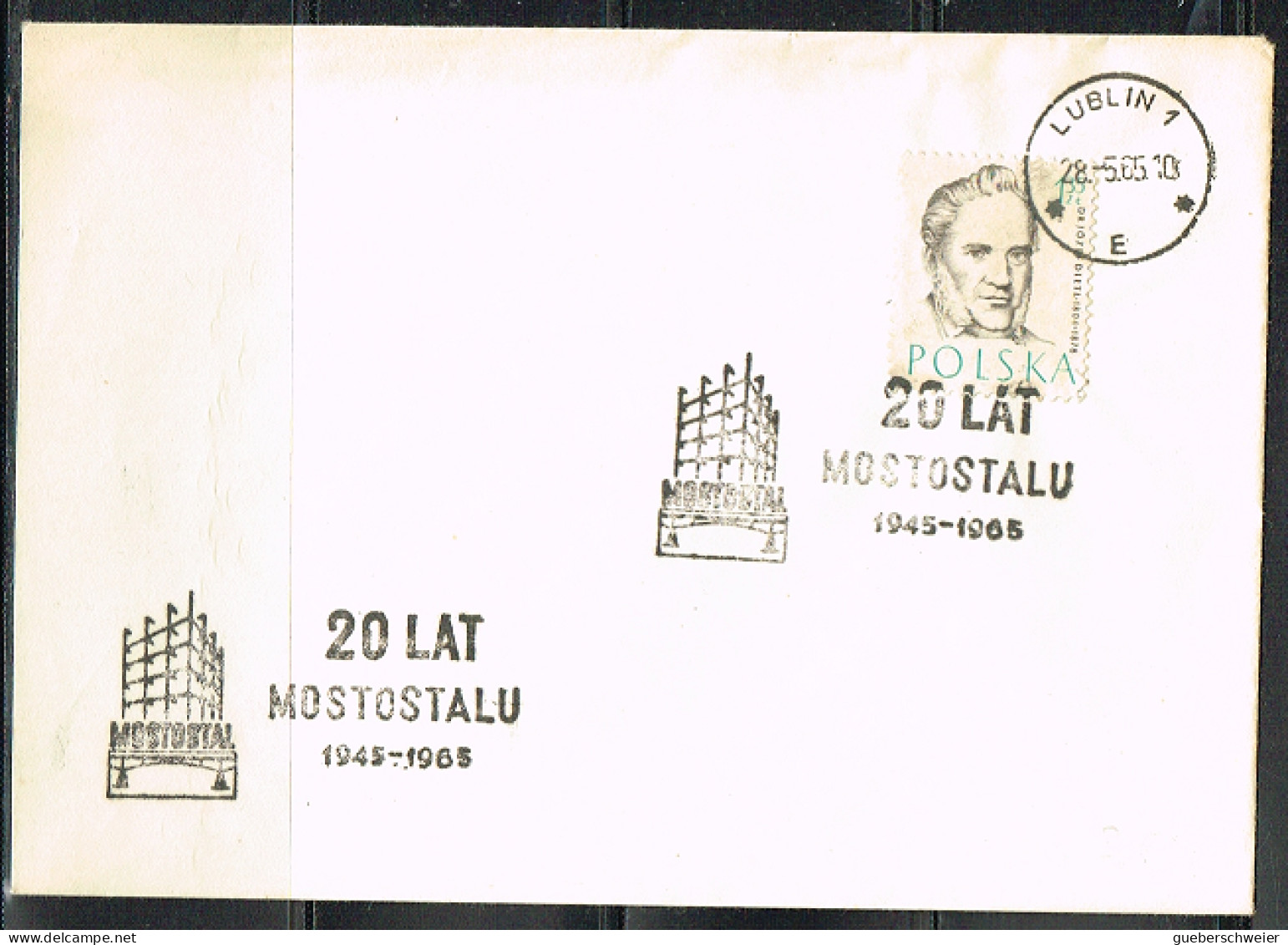 ARCH-L95 - POLOGNE N° 897 Médecin Sur Lettre Obl. MOSTOSTALU 1965 De Lublin - Lettres & Documents