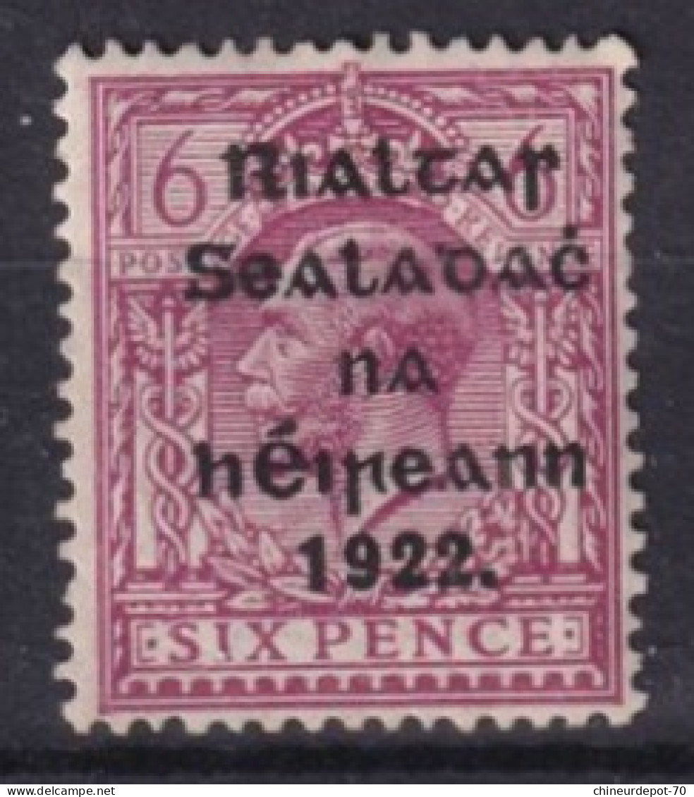 Seatadać Irlande 1922 SIX PENCE Ireland Irland Neufs Avec Présence De Charnière * - Unused Stamps