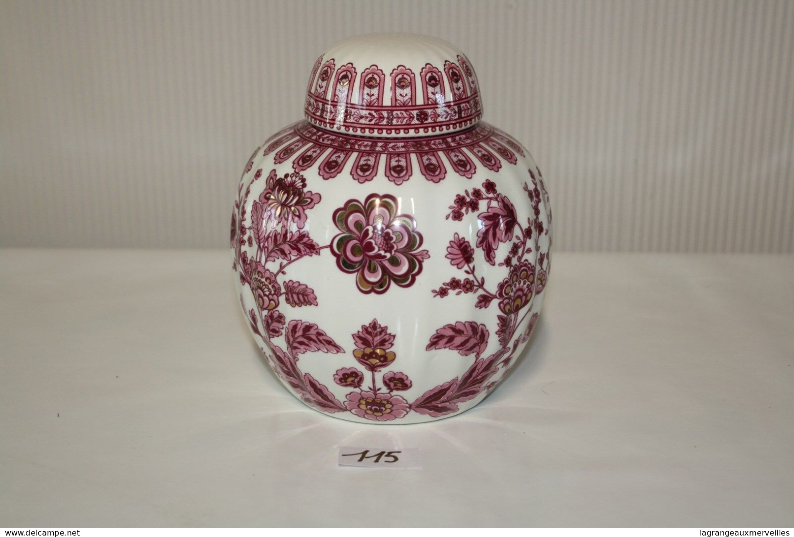C115 Grand Vase Made In Italy H 20 Cm Avec Cachet - Non Classés