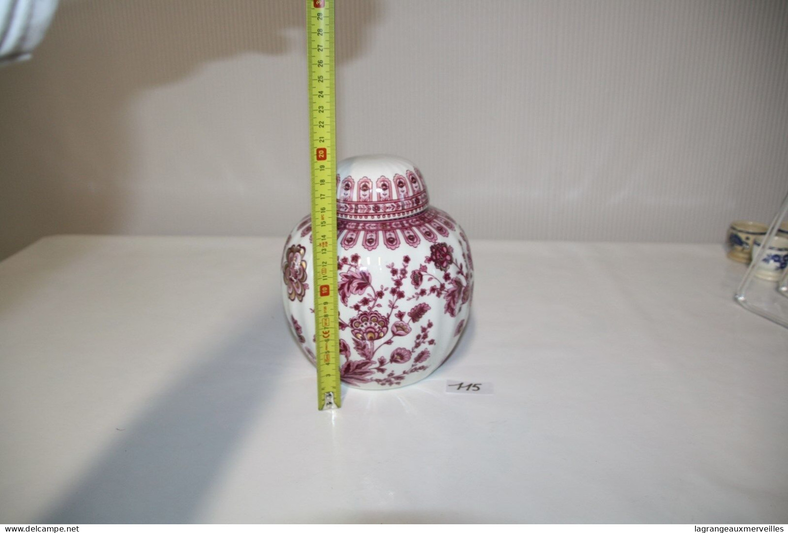 C115 Grand Vase Made In Italy H 20 Cm Avec Cachet - Sin Clasificación