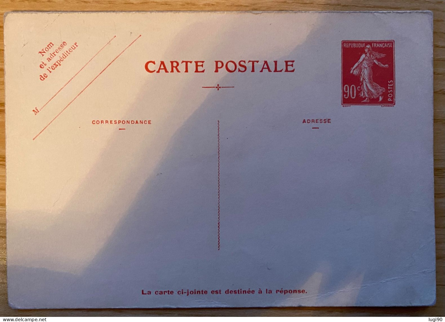 Entier Postal - Type Semeuse Camée -  90 C - YT CPRP1 - Neuf - Cards/T Return Covers