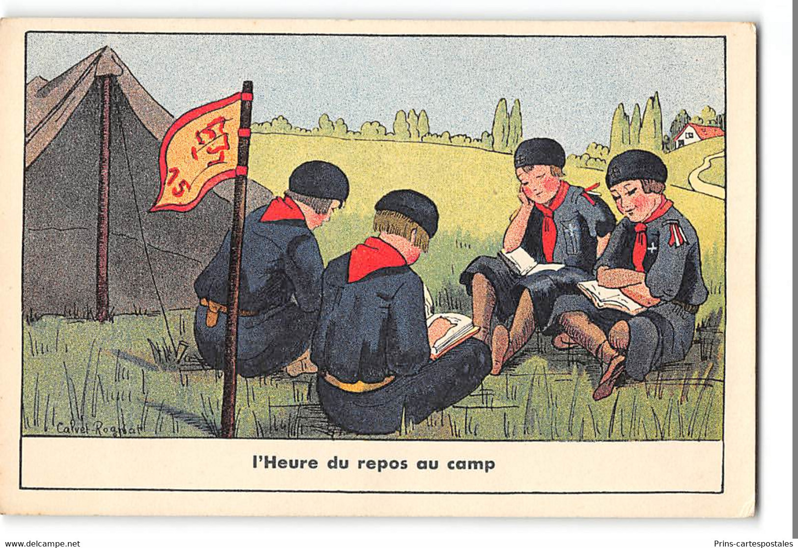 CPA Scout Eclaireur - L'heure Du Repas Au Camp - Scoutisme