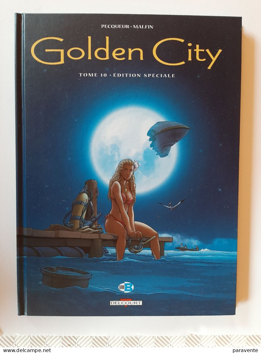 Tirage Spécial GOLDEN CITY 10 En N&B Par MALFIN Pour Salon Angoulème 2013 - First Copies