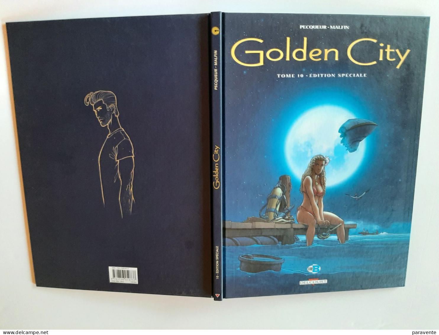 Tirage Spécial GOLDEN CITY 10 En N&B Par MALFIN Pour Salon Angoulème 2013 - First Copies