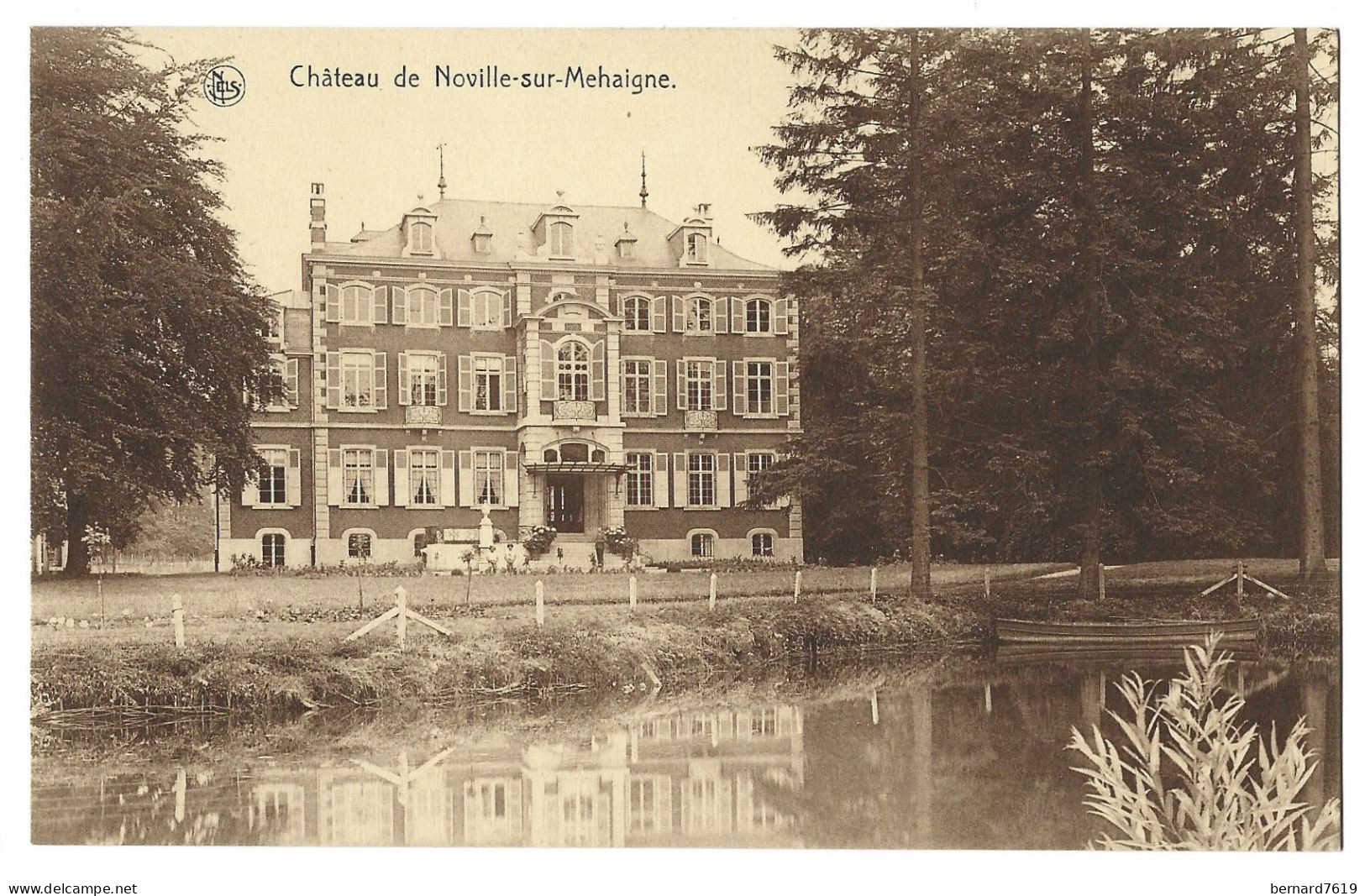 Belgique  -  Noville  Sur Mehaigne  - Le Chateau -  Carte Ecrite Et Signe Par Le Proprietaire Baron De .... Voir Texte - Eghezee