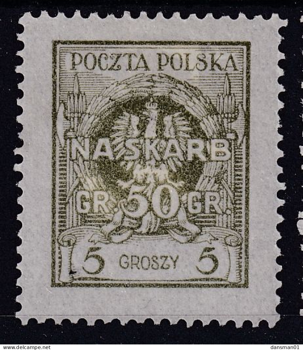 POLAND 1925 Na Skarb Fi 197  Mint Hinged - Neufs