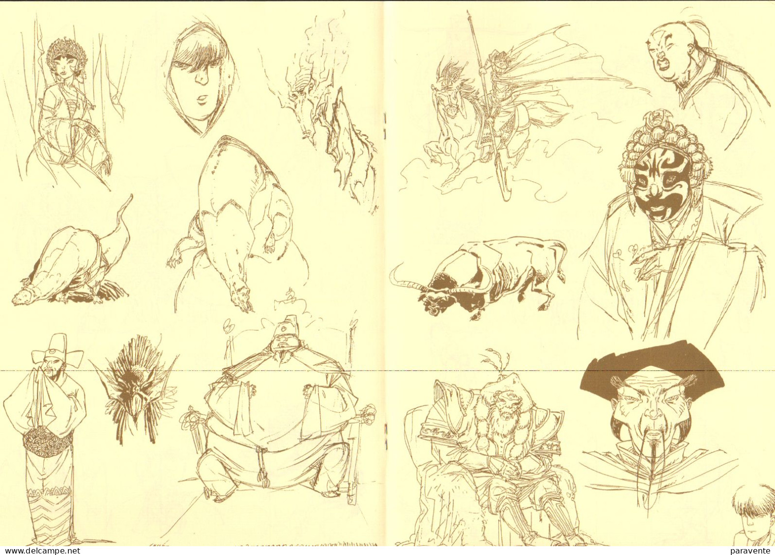 Carnet De Croquis De ROBIN Thierry Pour Librairie FANTOME ESPAGNOL (ns) - Portfolios