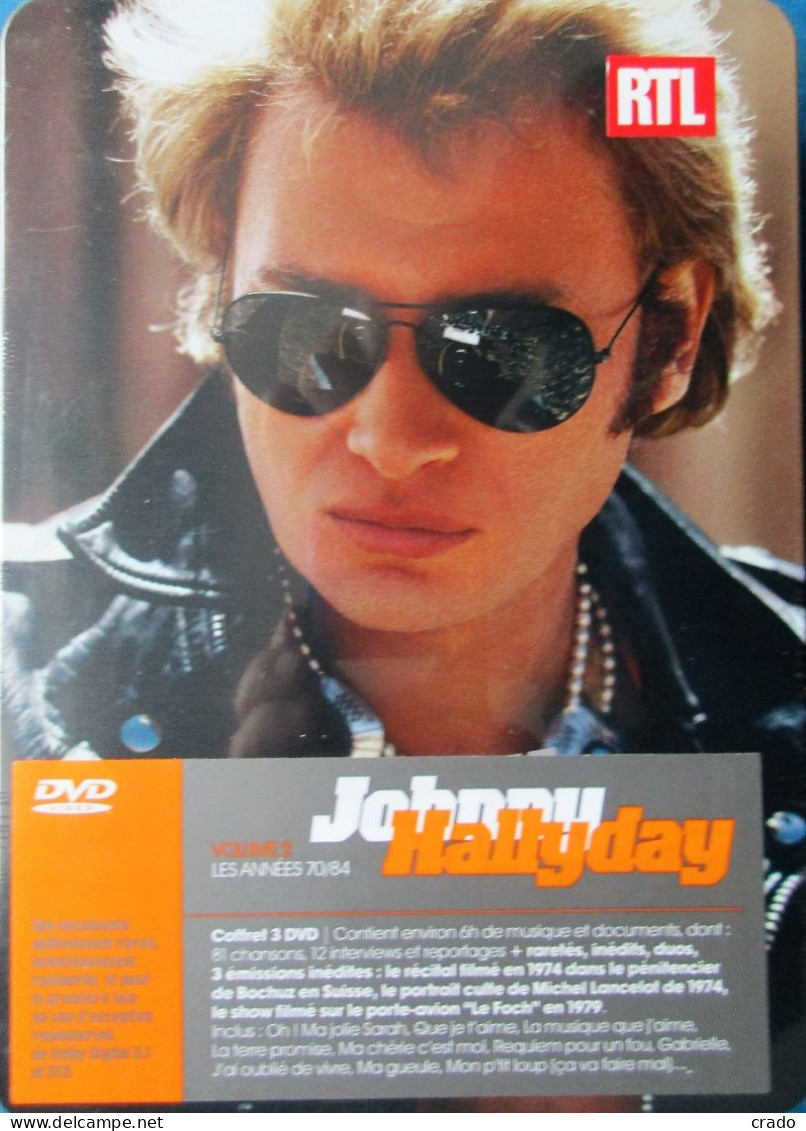 Brade Coffret 3 DVD Johnny Hallyday Années 60 Dans Boîte Métal Neuve - Musik-DVD's