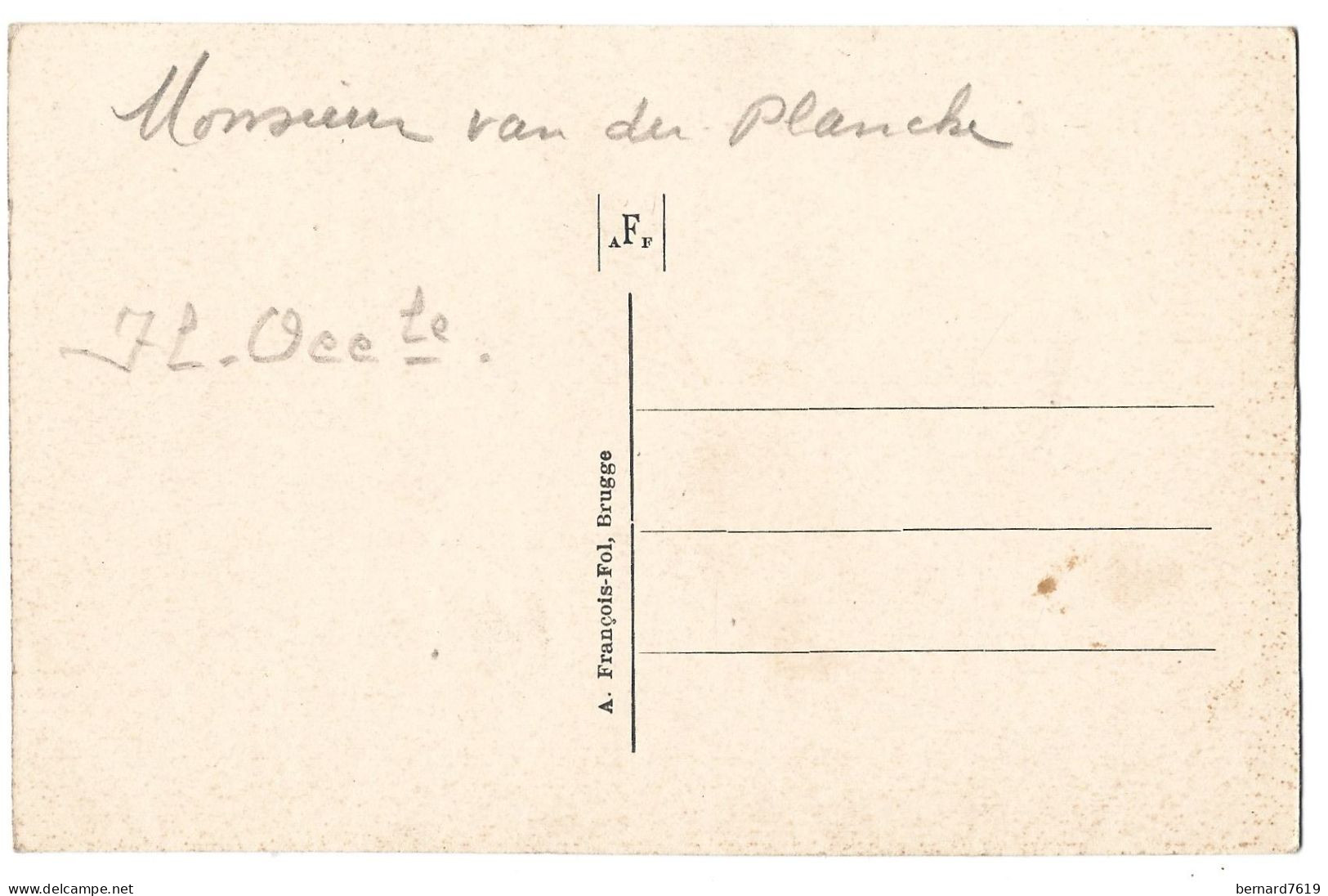 Belgique  - Oostcamp  - Oostkamp - Kasteel  De Herten  Proprietaire  M Van Den Planche - Oostkamp