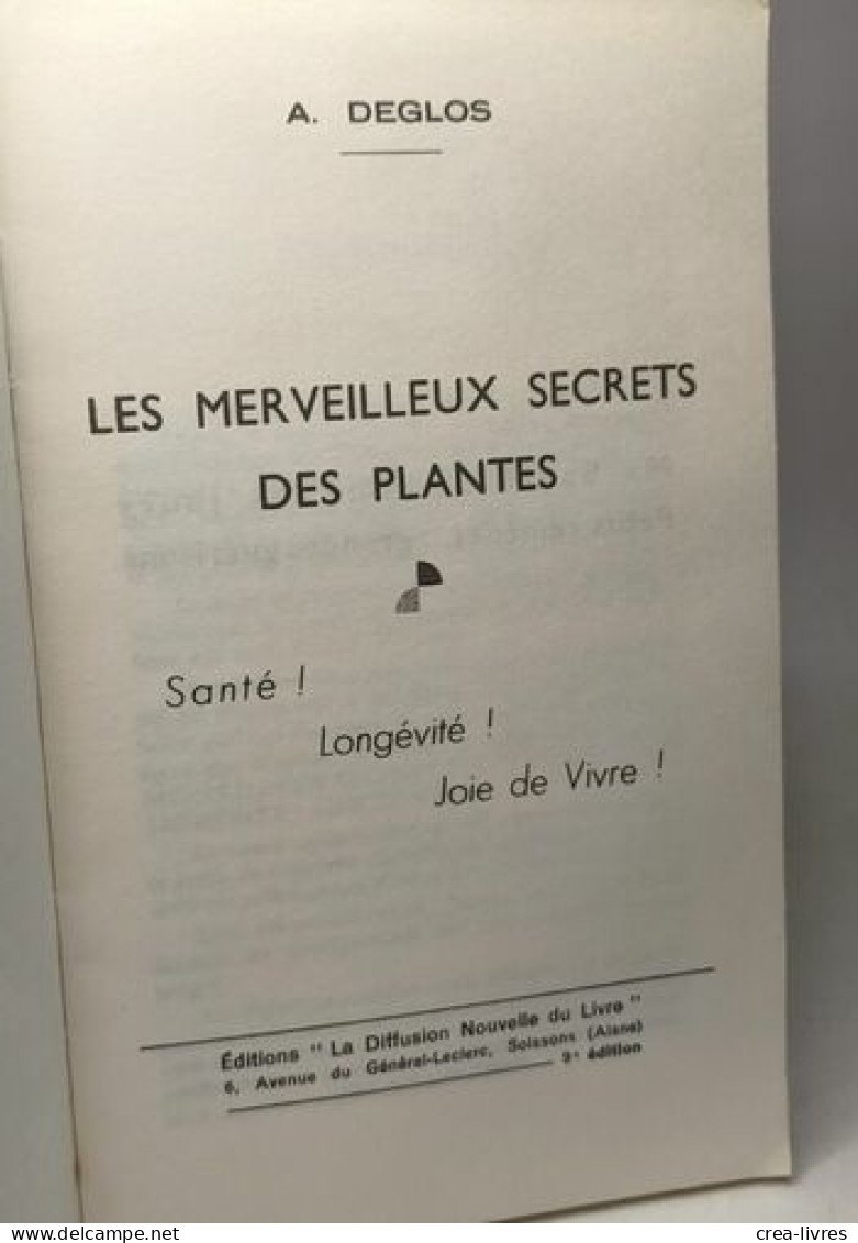 Les Merveilleux Secrets Des Plantes - Non Classés