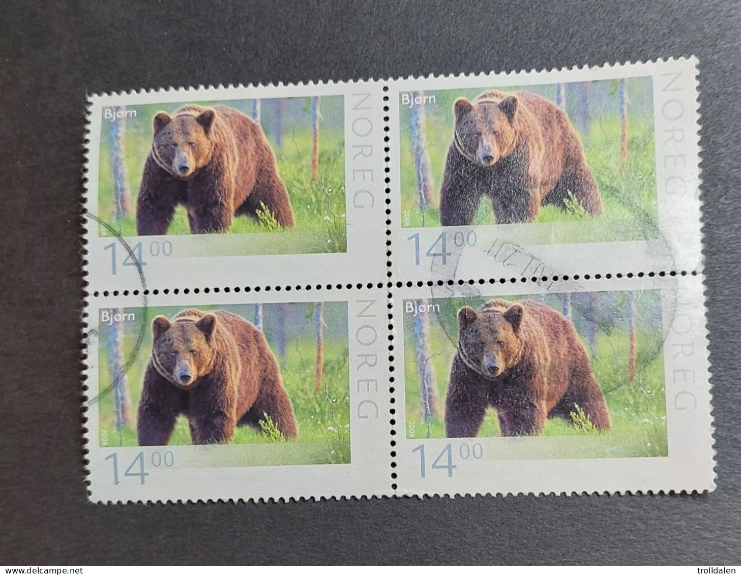 Brown Bear 2008, Block Of 4 - Blocks & Sheetlets