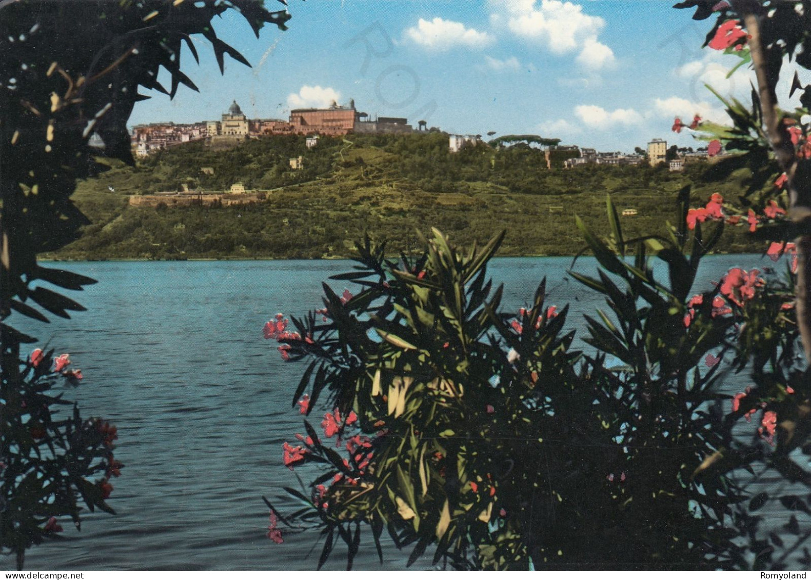 CARTOLINA  CASTEL GANDOLFO,ROMA,LAZIO-PANORAMA E LAGO-STORIA,CULTURA,MEMORIA,RELIGIONE,BELLA ITALIA,VIAGGIATA 1961 - Viste Panoramiche, Panorama
