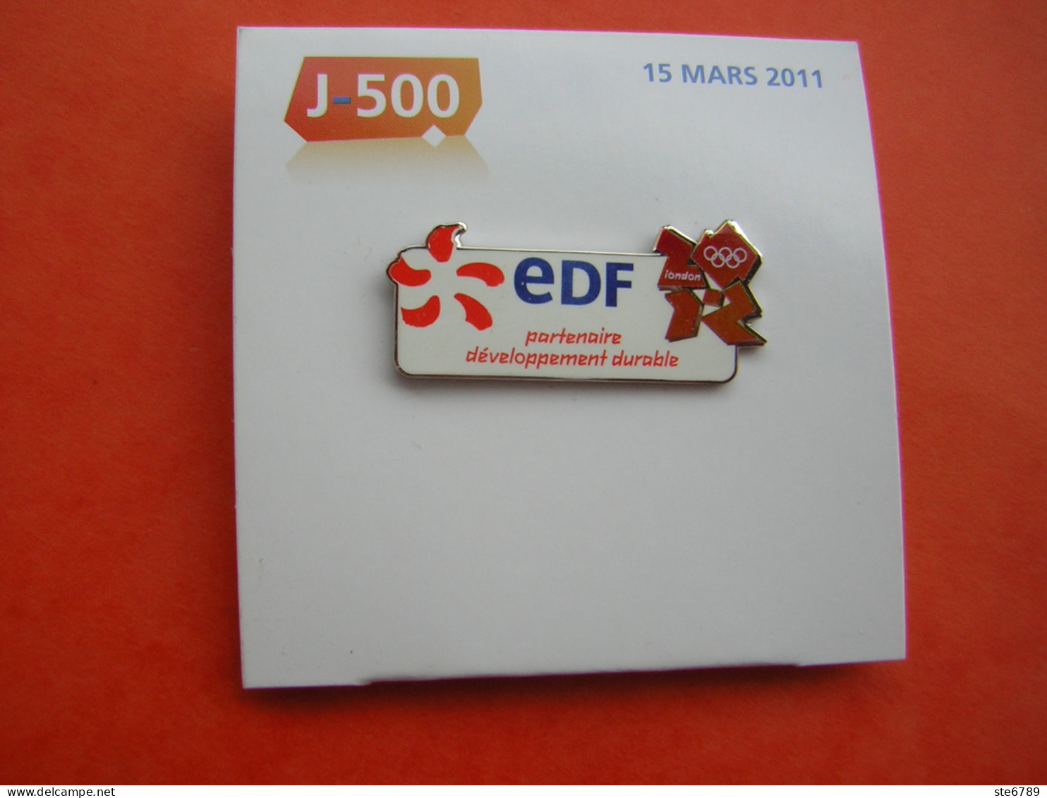 PINS PIN EDF Jeux Olympiques JO Londres 2012 - EDF GDF