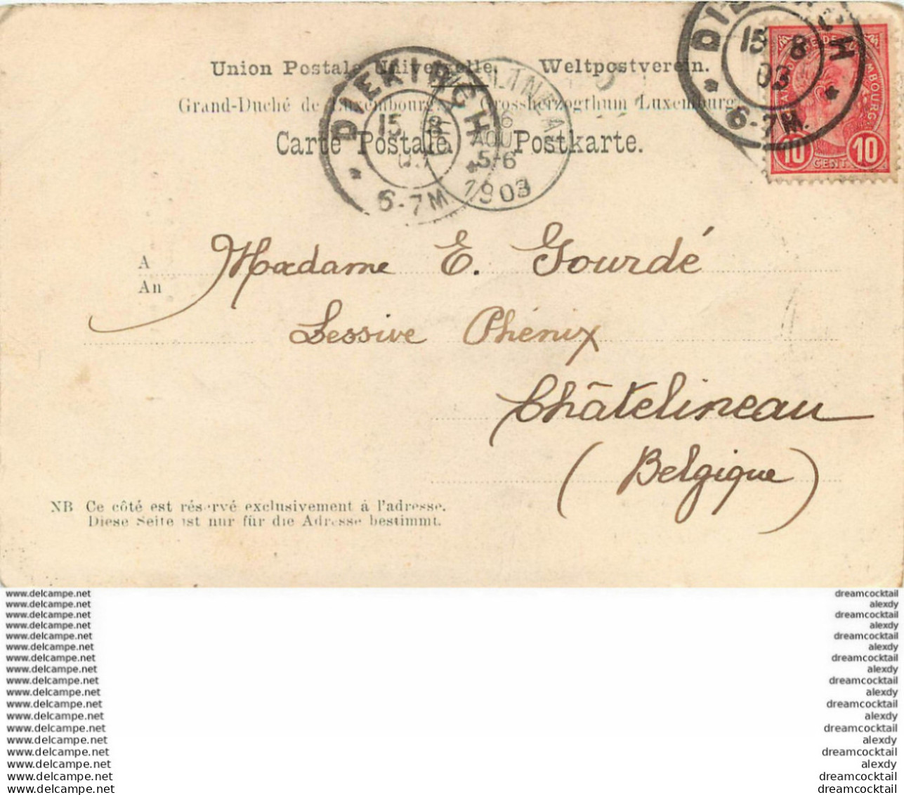 LUXEMBOURG. Pérékop Et Femme Nue Petite Suisse Luxembourgeoise 1903 - Müllerthal
