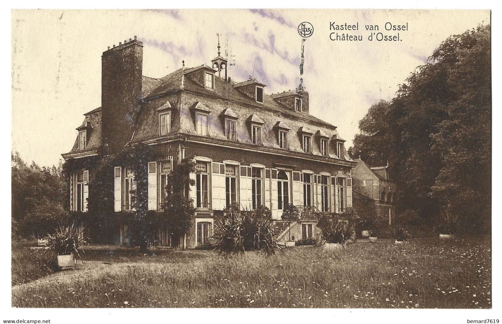 Belgique  - Ossel Bruneghem    Par  Merchtem -  Chateau  D'ossel - Carte  Signee - Merchtem