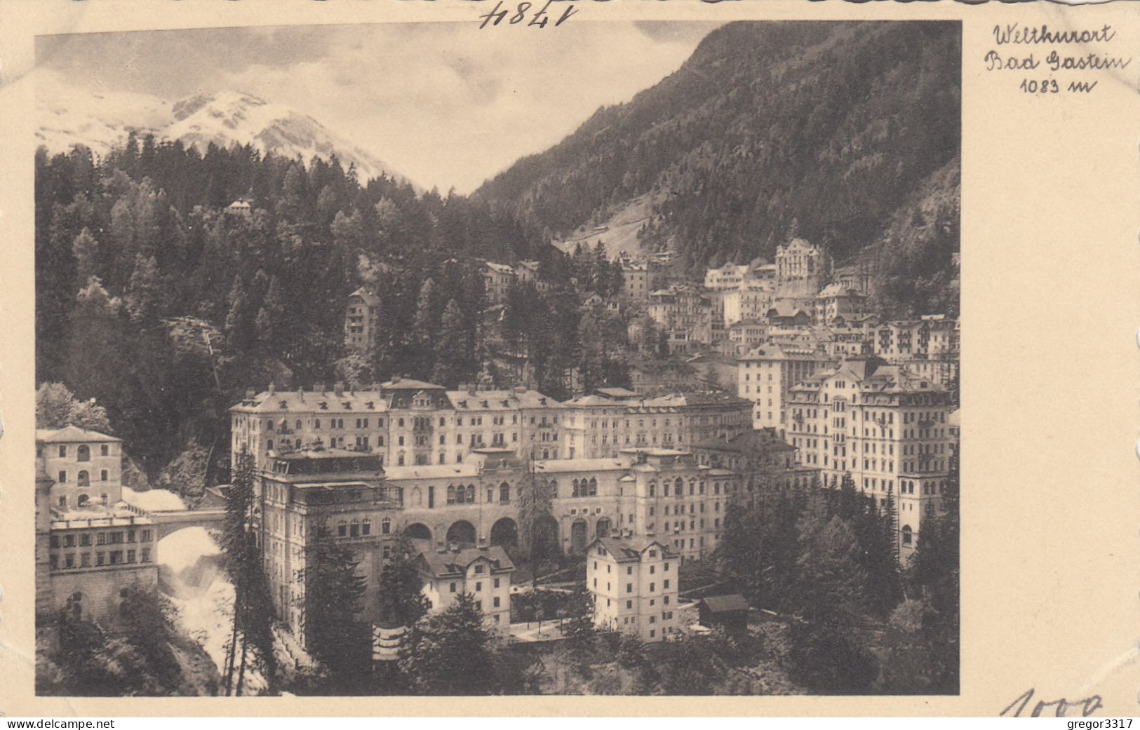 D9363) 2x Schöne Alte FOTO AK BADGASTEIN - Salzburg - Häuser 1083m - ALT - Bad Gastein