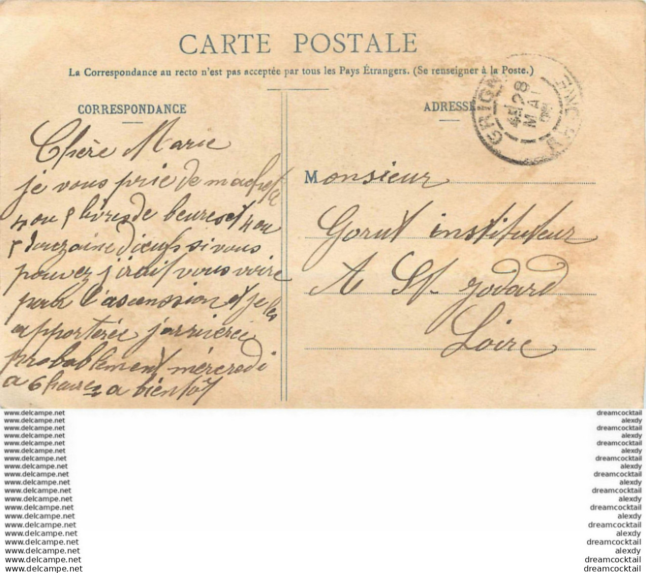 69 LE BOIS-D'OINGT. Le Village 1905 (carte Très Finement Déliassée) - Le Bois D'Oingt