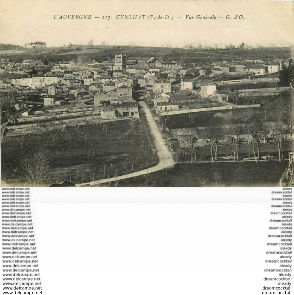 Promotion Club 2 X Cpa 63 CUNLHAT. Château De Chalendras Chalendrat Et La Ville Vers 1920... - Cunlhat