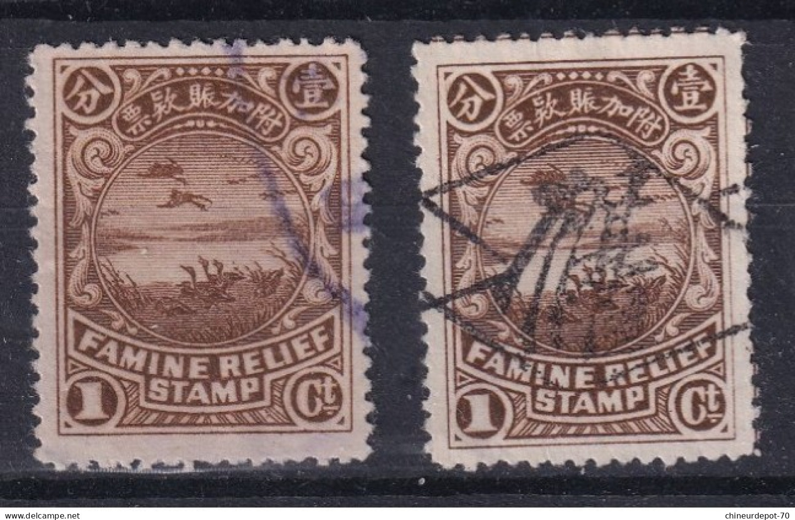 Lot D'ancien Timbres Japon Nippon Telegraphs Famine Relief Stamp Japan - Verzamelingen & Reeksen