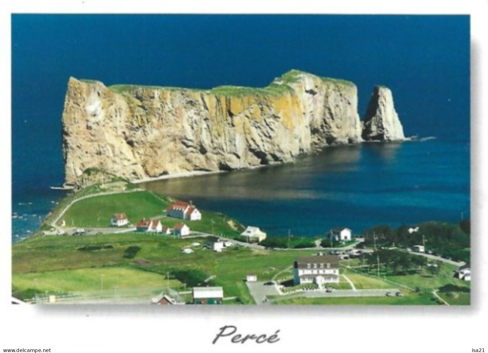 Carte Postale: Grand Format: PERCE Vu Des Hauteurs Du Mont Saint-Anne. - Percé