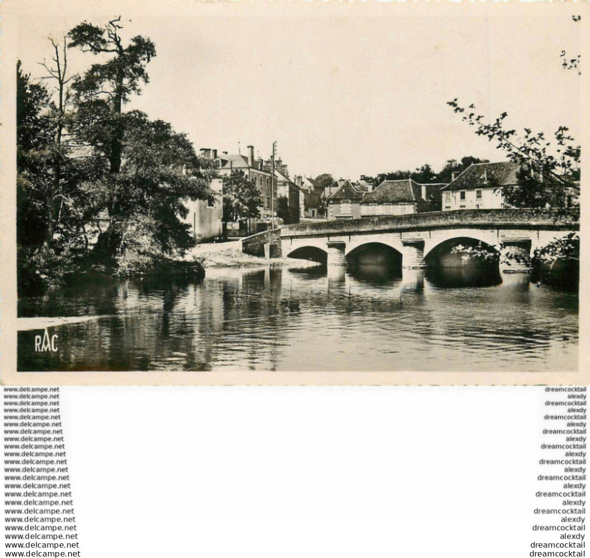 Photo Cpsm 86 LA TRIMOUILLE. Le Pont 1953 - La Trimouille