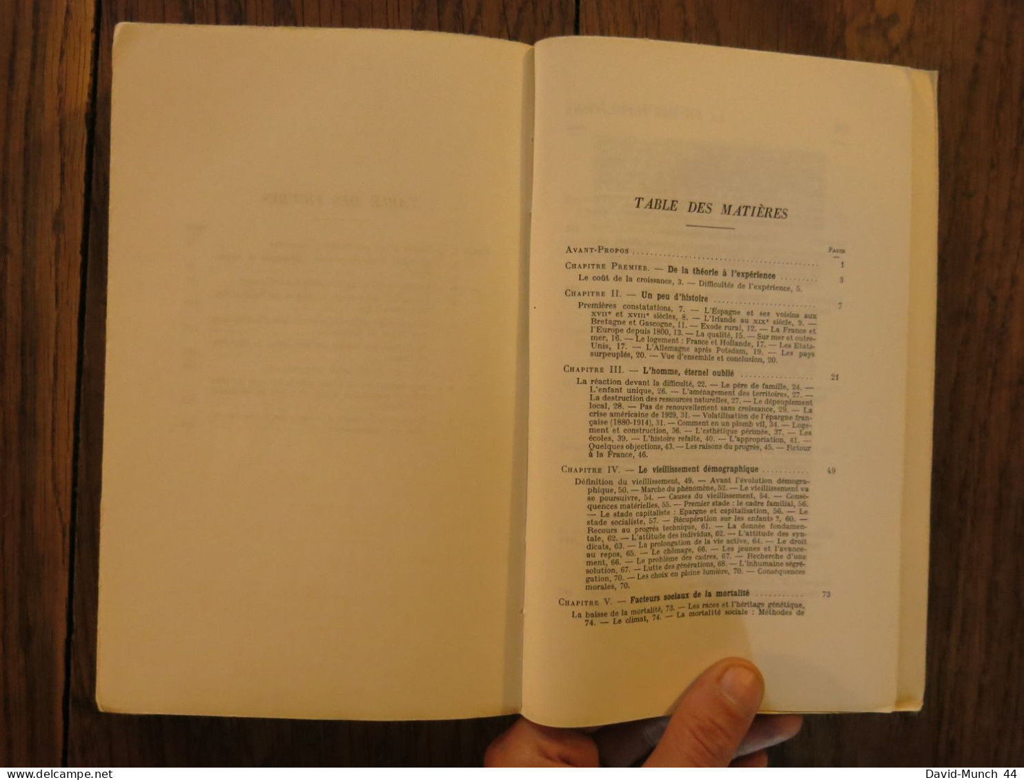 Théorie générale de la population de Alfred Sauvy en 2 Tomes. PUF. 1963-1966