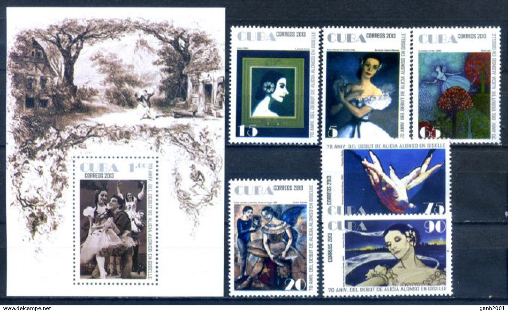 Cuba 2013 / Classical Ballet MNH Klassisches Ballett Baile Clásico / Hj46  C2-14 - Danse