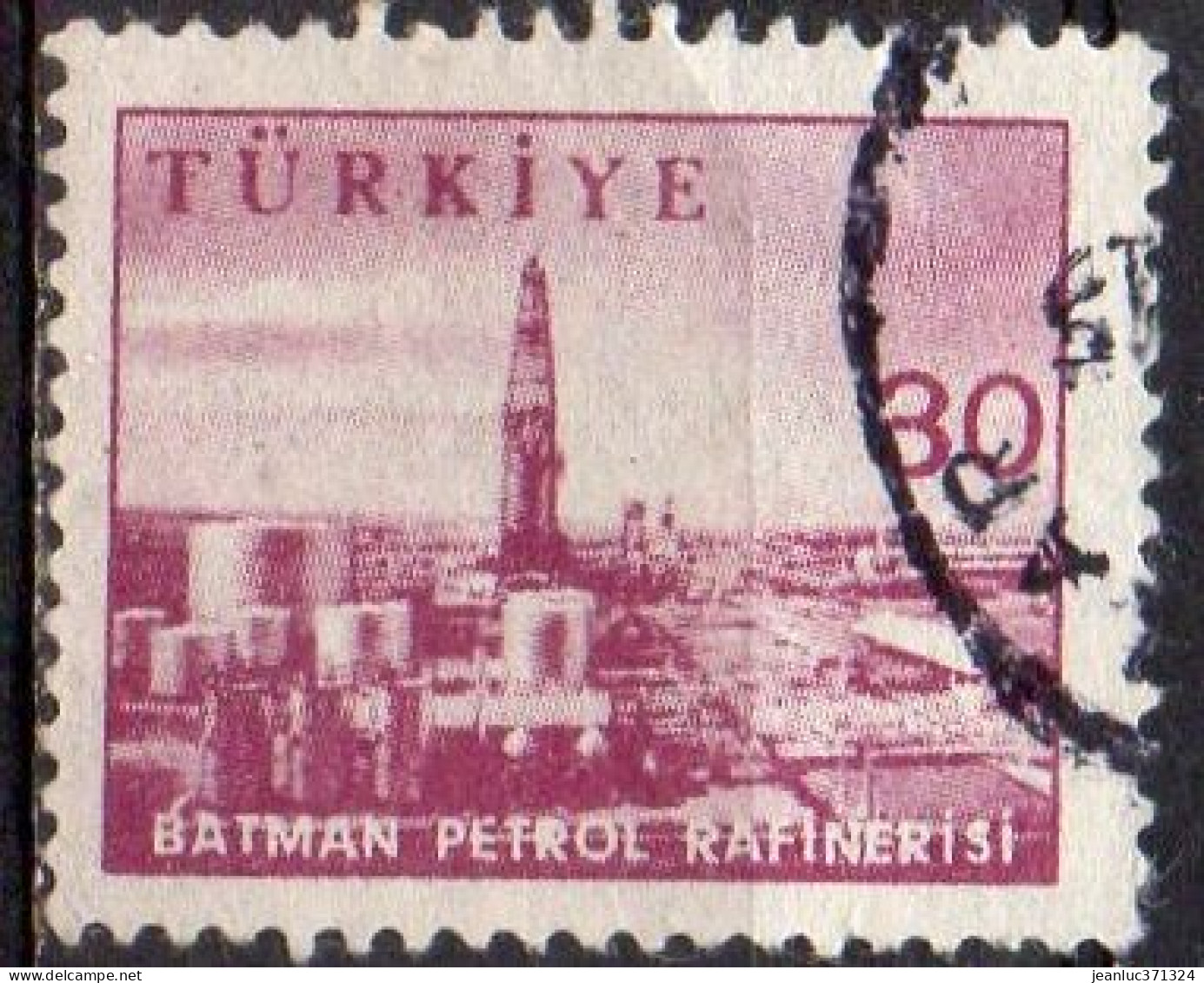 TURQUIE N° 1436 O Y&T 1959-1960 Raffinerie De Pétrole - Gebraucht