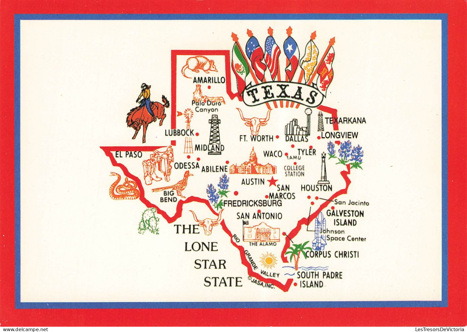 ETATS-UNIS - Texas - The Lone Star State - Carte Postale - Altri & Non Classificati