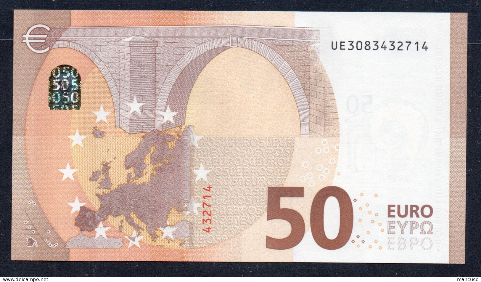 50 EURO FRANCE  UE U049 "08" - LAGARDE   UNC - 50 Euro