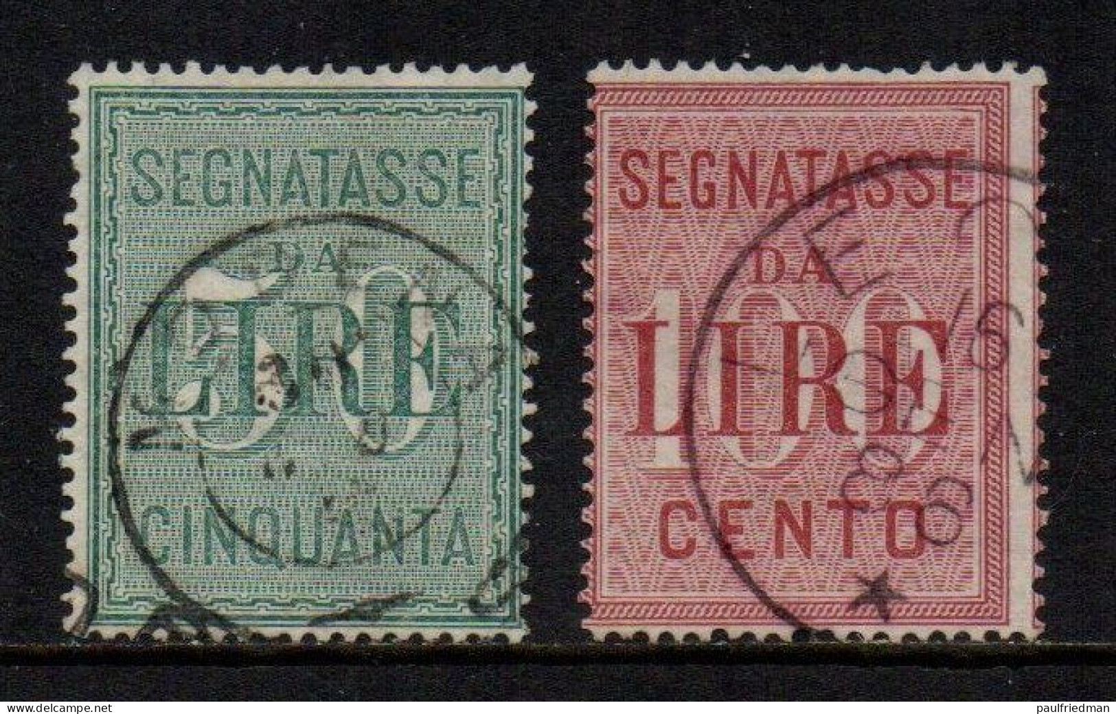 Regno 1884 - Segnatasse Cifra - Usati - Portomarken