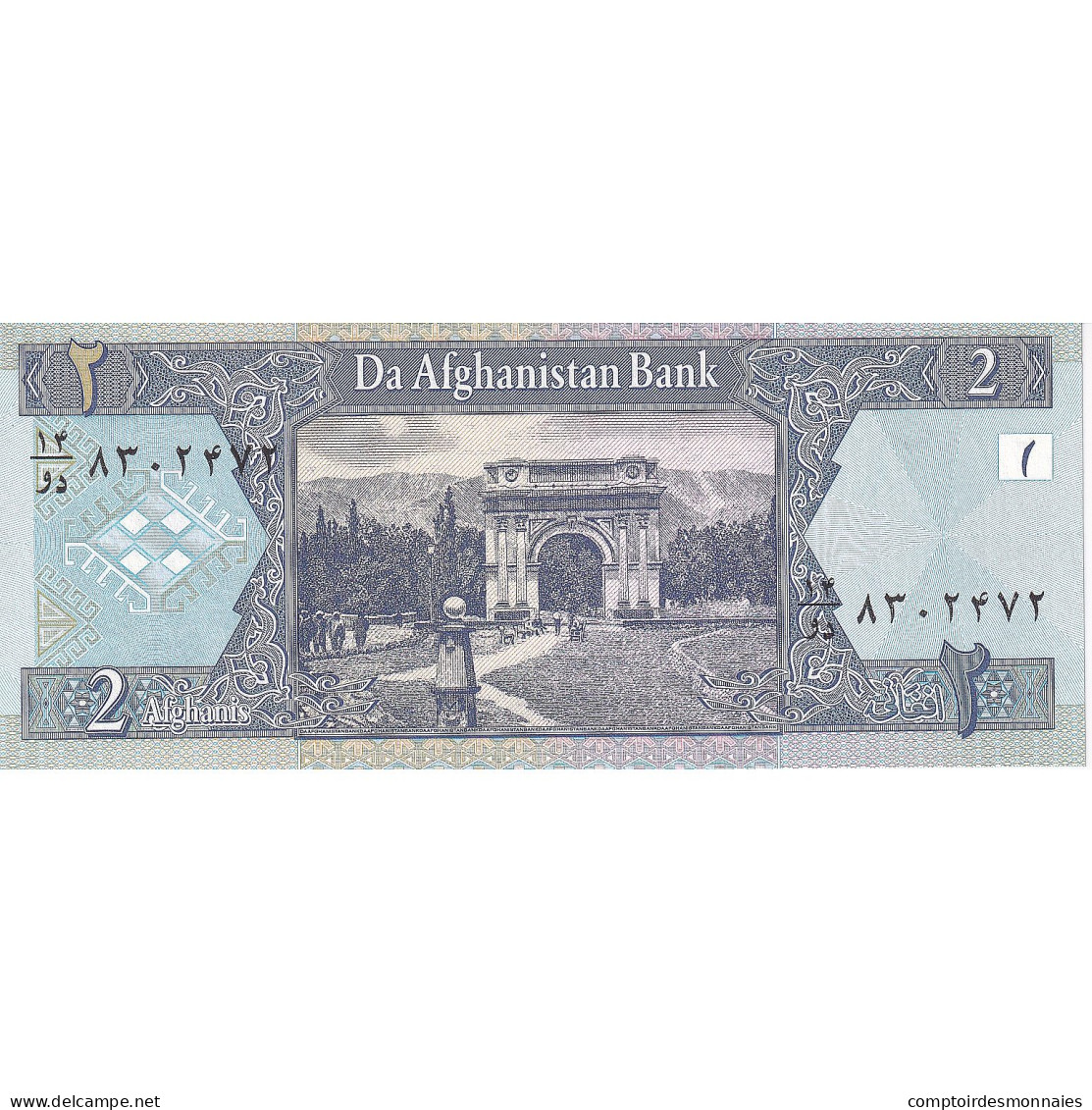 Afghanistan, 2 Afghanis, 2002, KM:65a, NEUF - Afghanistan