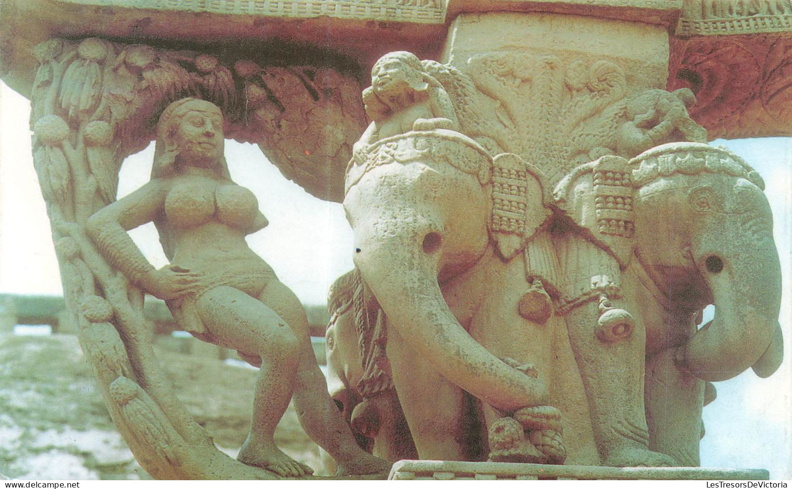 INDE - Sanchi - Stupa No.1 - Carvings Of North Gate - Carte Postale - Indien