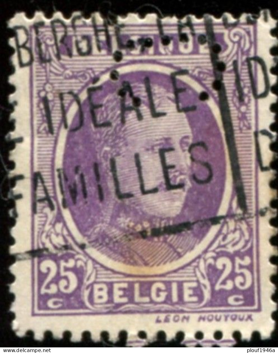 COB  198 (o)  Perfin / Perforé - 1909-34