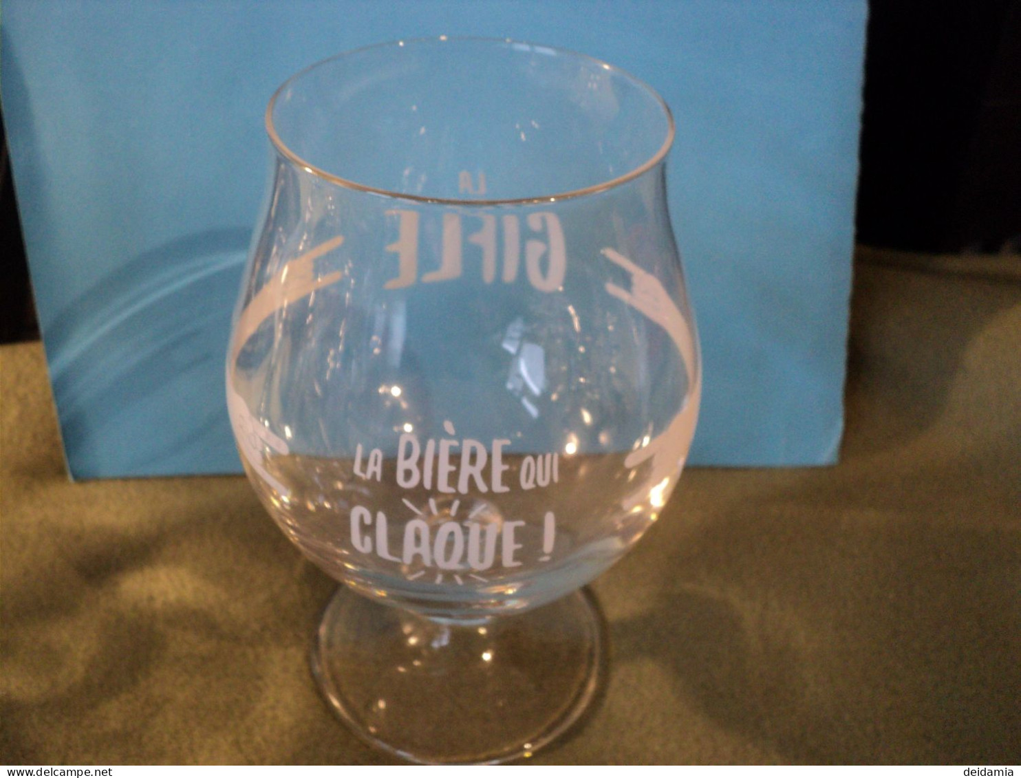 VERRE A BIERE LA GIFLE. 33 CL. LA BIERE QUI CLAQUE - Glasses