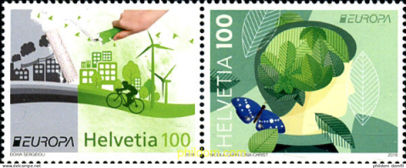 360283 MNH SUIZA 2016 EUROPA CEPT 2016 - ECOLOGIA EN EUROPA - PIENSA EN VERDE - Unused Stamps