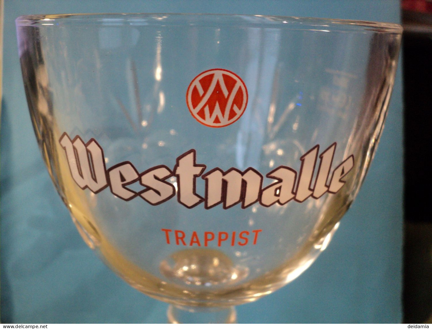 VERRE A BIERE WESTMALLE TRAPPIST. 33 CL. VERRE TAILLE - Gläser