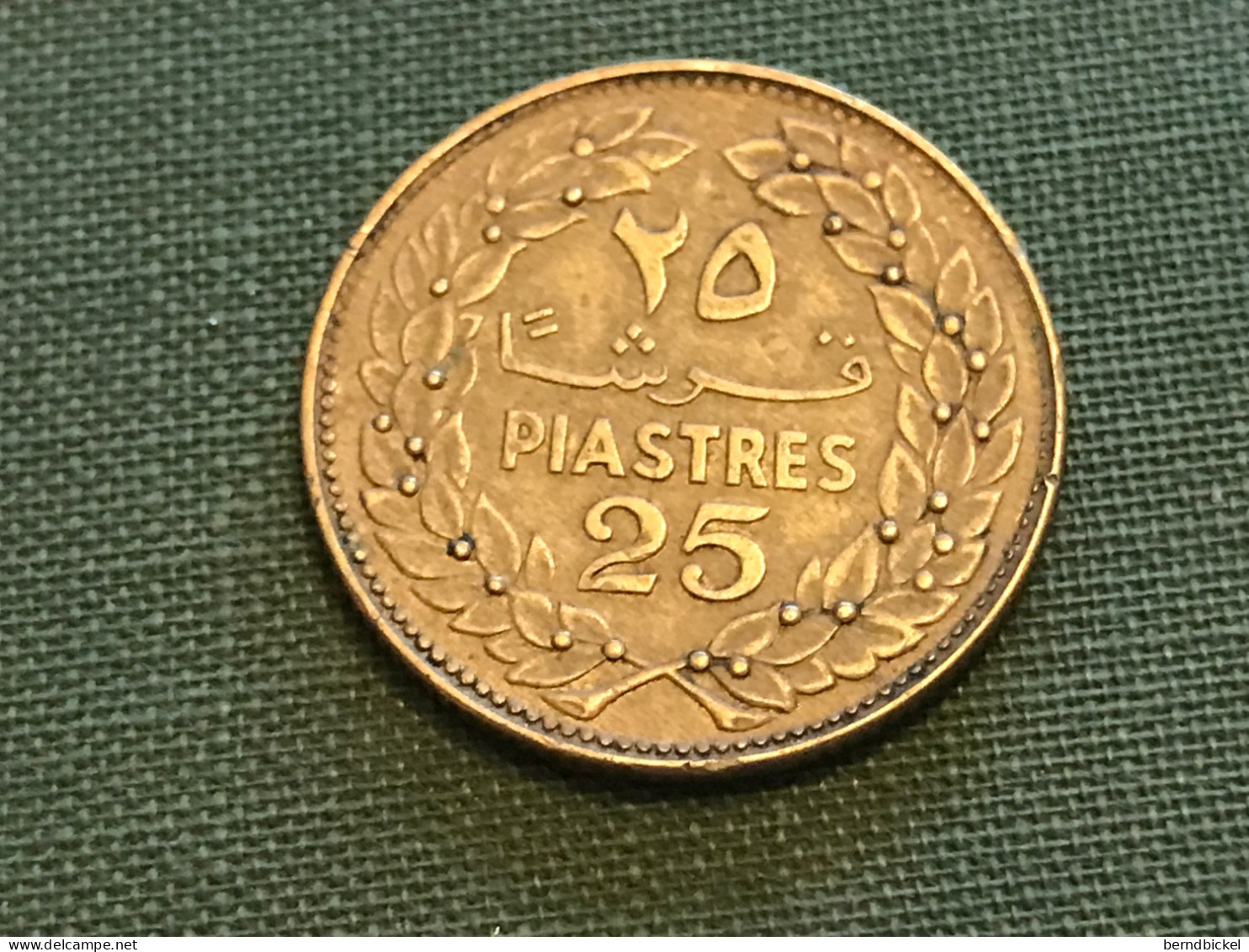 Münze Münzen Umlaufmünze Libanon 25 Piaster 1972 - Libano